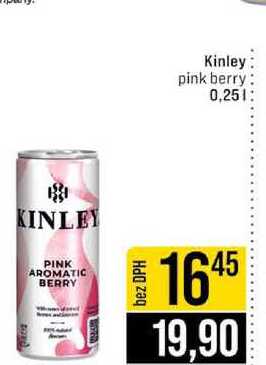 Kinley pink berry 0,25l
