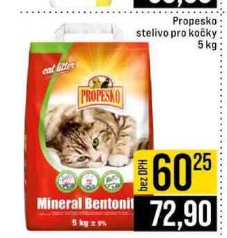 Propesko stelivo pro kočky 5 kg