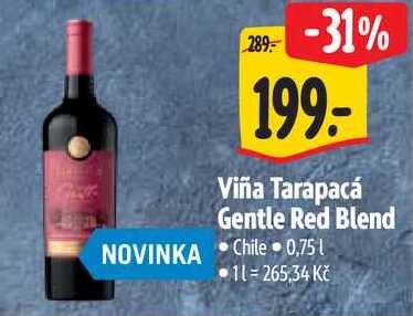Viña Tarapacá Gentle Red Blend, 0,75 l