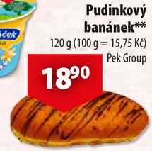 Pudinkový banánek, 120 g