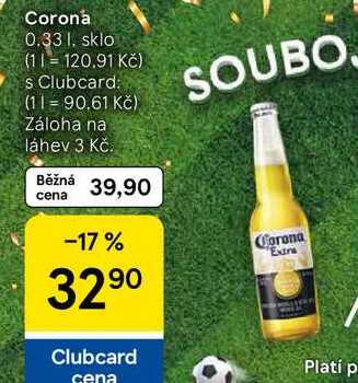 Corona sklo, 0.33 l