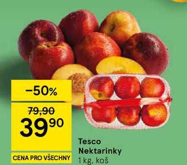 Tesco Nektarinky, 1 kg, koš