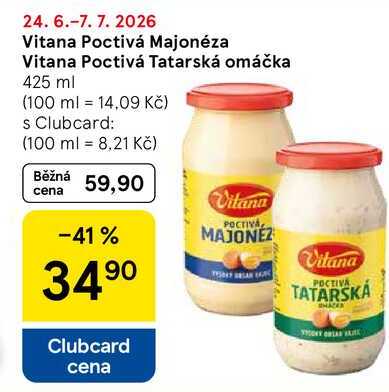Vitana Poctivá Majonéza, 425 ml