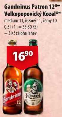 Gambrinus Patron 12, 0,5 l