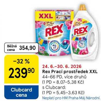 Rex Prací prostředek XXL, 44-66 PD, více druhů  