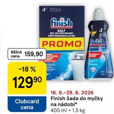 Finish Sada do myčky na nádobí, 400 ml + 1,5 kg