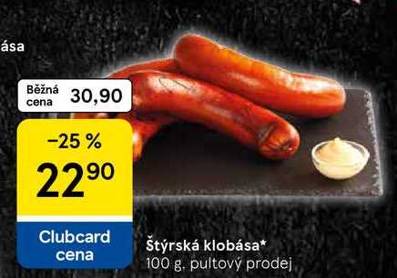 Štýrská klobása, 100 g