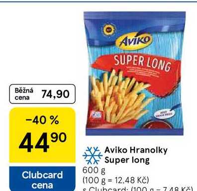 Aviko Hranolky Super long, 600 g