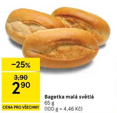 Bagetka malá světlá, 65 g