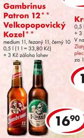 Gambrinus Patron 12, 0,5 l