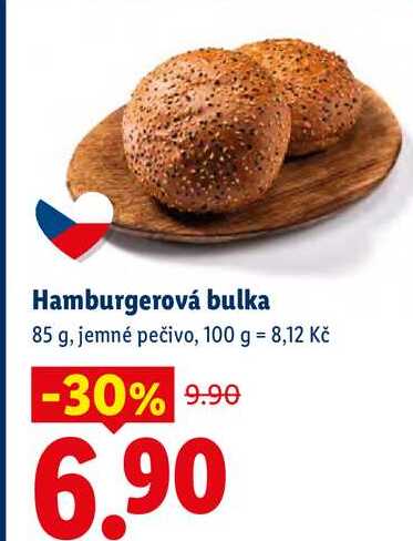 Hamburgerová bulka, 85 g 