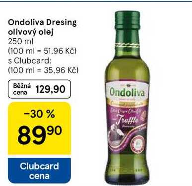 Ondoliva Dresing olivový olej, 250 ml