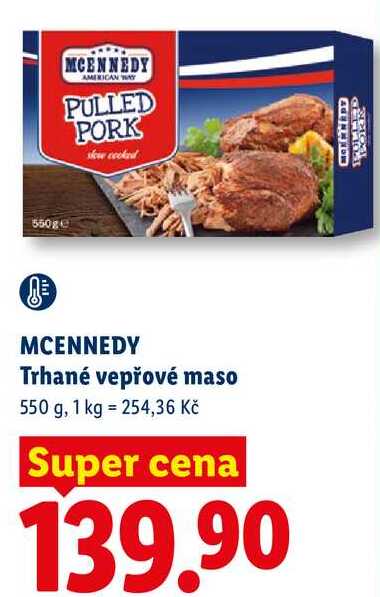 MCENNEDY Trhané vepřové maso, 550 g 