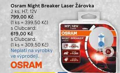 Osram Night Breaker Laser Žárovka, 2 ks. H7, 12V