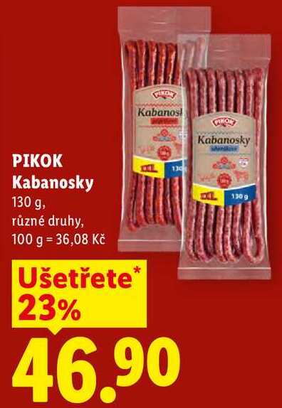 PIKOK Kabanosky, 130 g