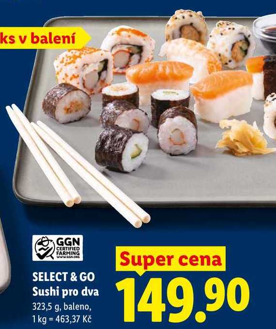 SELECT & GO Sushi pro dva, 323,5 g