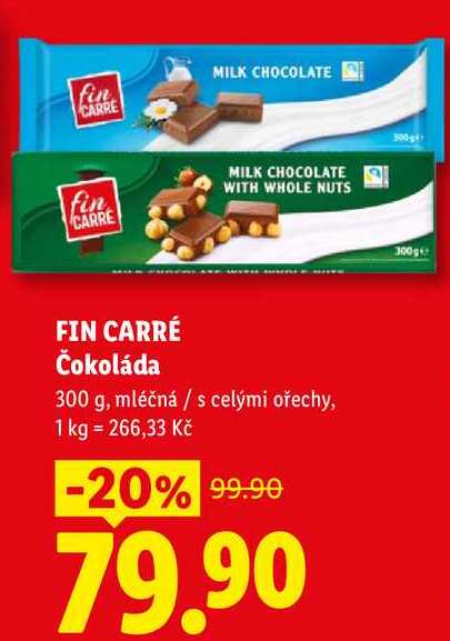 FIN CARRÉ Čokoláda, 300 g 