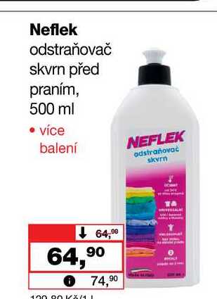 Neflek odstraňovač skvrn před praním, 500 ml