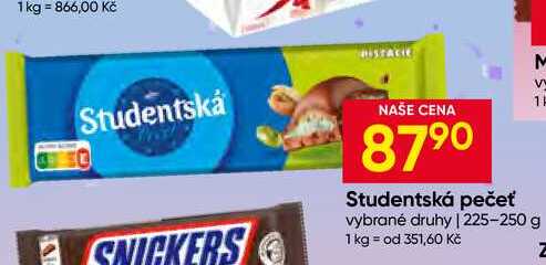 Studentská pečeť vybrané druhy 225-250 g