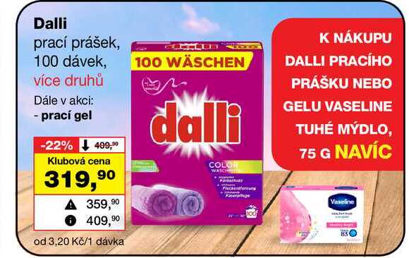 Dalli prací prášek, 100 dávek