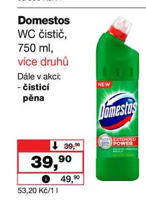 Domestos WC čistič, 750 ml
