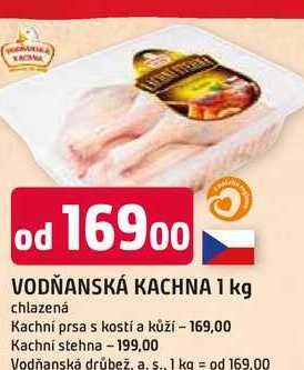 VODŇANSKÁ KACHNA 1 kg chlazená