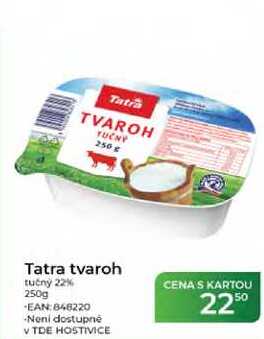 Tatra tvaroh tučný 22% 250g