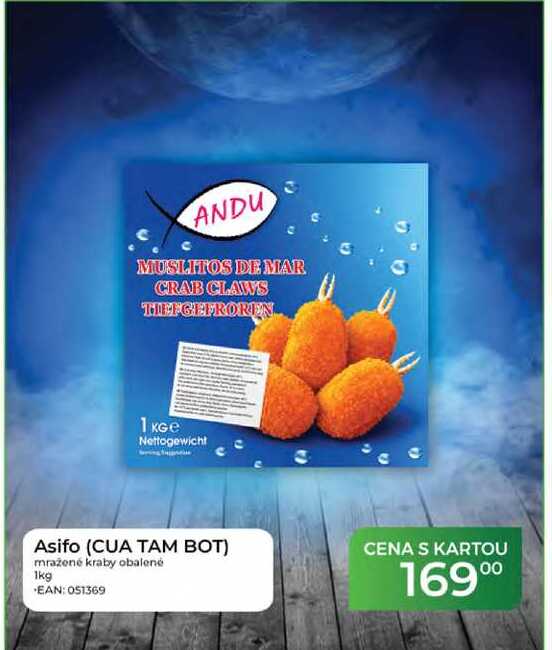 Asifo (CUA TAM BOT) mražené kraby obalené 1kg