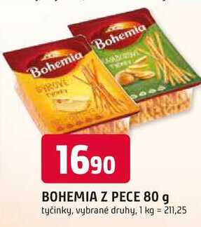 BOHEMIA Z PECE 80 g tyčinky