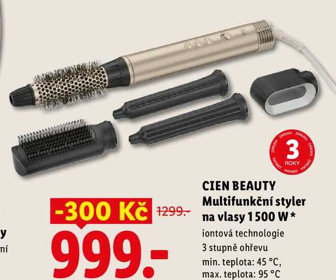 CIEN BEAUTY Multifunkční styler na vlasy 1500 W
