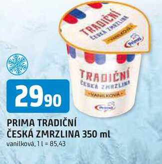 PRIMA TRADIČNÍ ČESKÁ ZMRZLINA 350 ml 