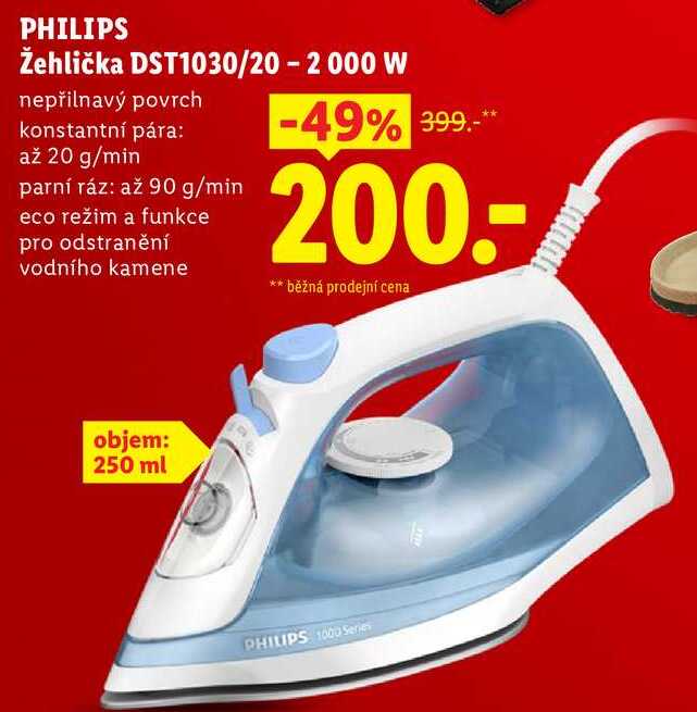 PHILIPS Žehlička DST1030/20 - 2 000 W