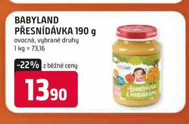 BABYLAND PŘESNÍDÁVKA 190 g