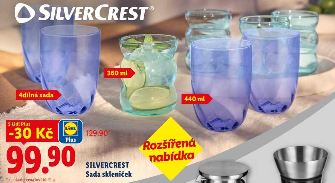 SILVERCREST Sada skleniček