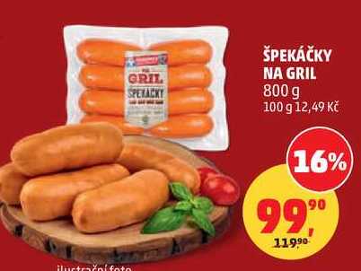 ŠPEKÁČKY NA GRIL, 800 g