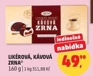 LIKÉROVÁ, KÁVOVÁ ZRNA, 160 g