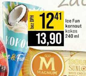 Ice Fun kornout kokos 240 ml 