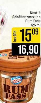 Nestlé Schöller zmrzlina Rum Fass 125 ml