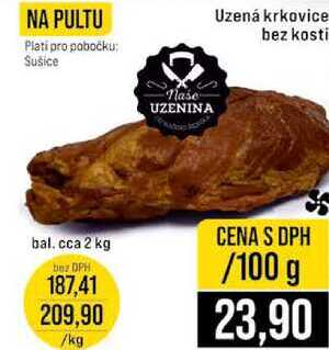 Uzená krkovice bez kosti 100g