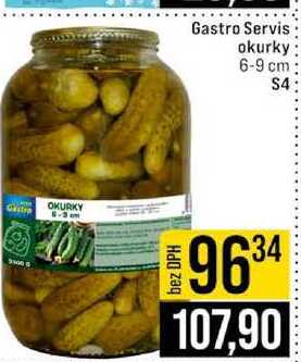 Gastro Servis okurky 6-9 cm S4