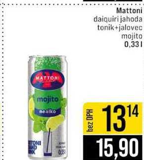 Mattoni daiquiri jahoda tonik+jalovec mojito 0,33l