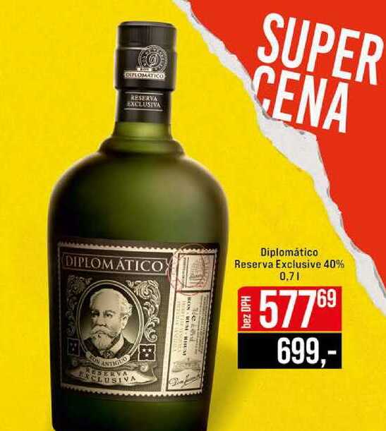 Diplomático Reserva Exclusive 40% 0,7l