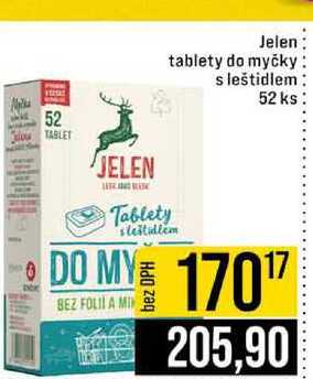 Jelen tablety do myčky s leštidlem 52 ks