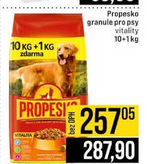 Propesko granule pro psy vitality 10+1kg