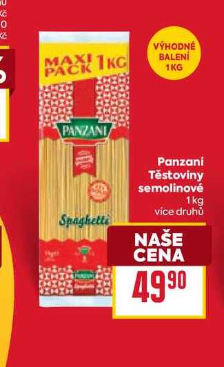 Panzani Těstoviny semolinové 1 kg