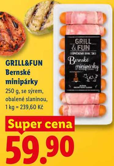 GRILL&FUN Bernské minipárky, 250 g