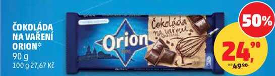 ORION ČOKOLÁDA NA VAŘENÍ, 90 g  