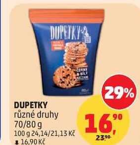 DUPETKY různé druhy, 70/80 g