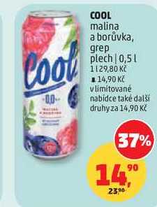 COOL malina a borůvka, grep plech, 0,5 l