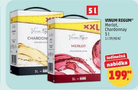 VINUM REGUM Merlot, 5 l